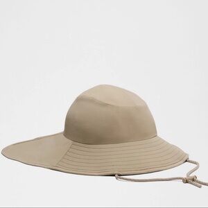 Lululemon NWT ALL SPORT Wide Brim Sun Hat Sheer Oak Size M/L Unisex